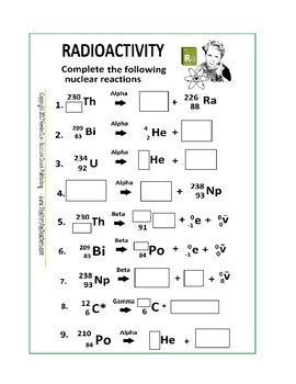 radioactive decay practice worksheet answers earth science